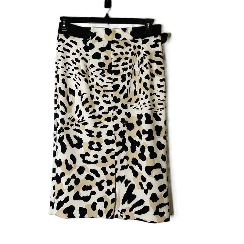 Breezy Comfort Skirt Midi By Worthington In Animal Print, Size: 10