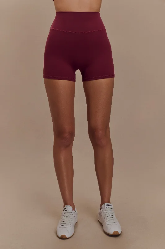 Casual Comfort Orion Active Bike Shorts - Burgundy