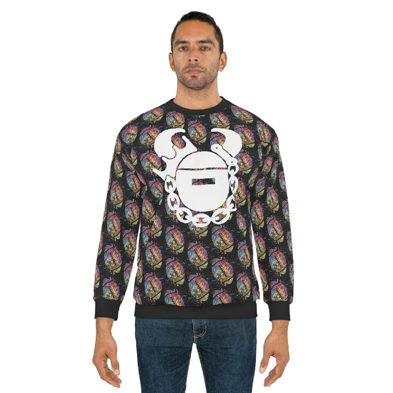 Warm Chic Unisex Crewneck - Color Blast Football - Game Day Helmet