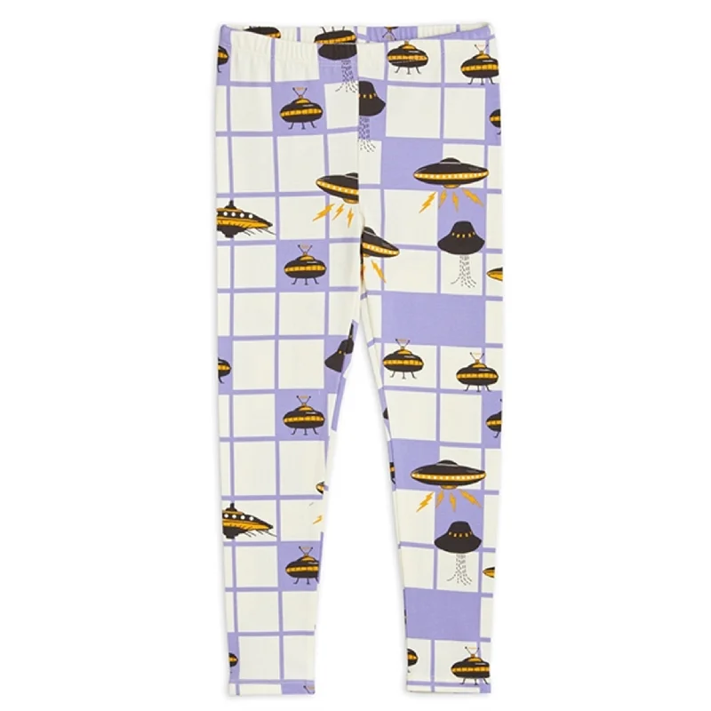 Effortless Outfits Mini Rodini Purple Ufo Aop Leggings