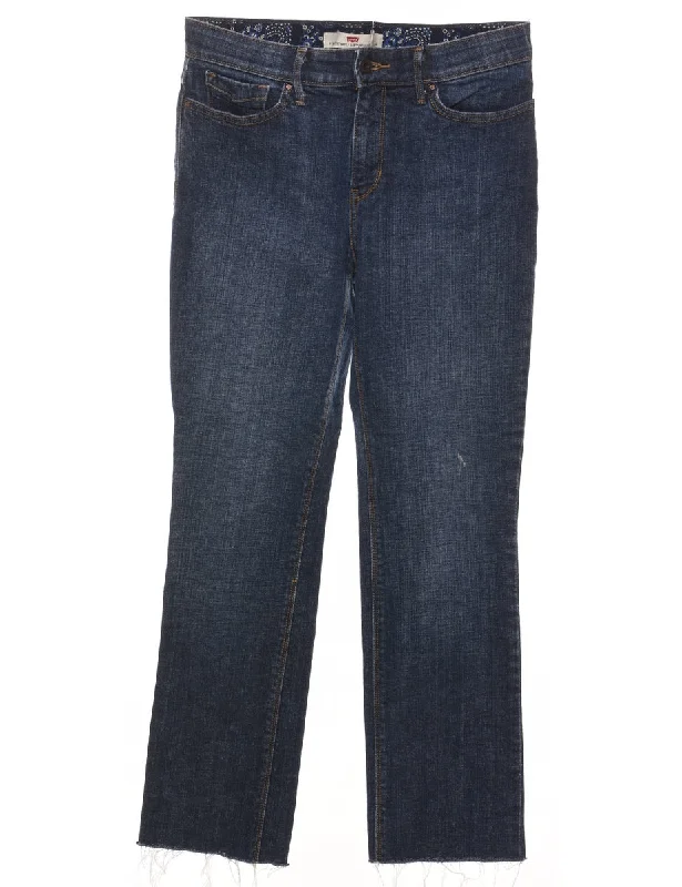 Casual Fit 525's Fit Cut Off Levi's Dark Wash Jeans - W30 L27