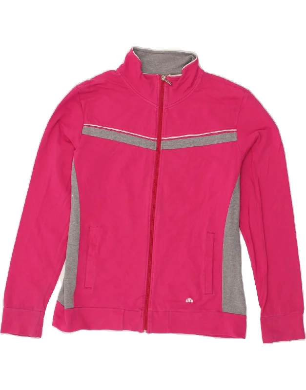 Relaxed Fashion ELLESSE Womens Tracksuit Top Jacket UK 18 XL Pink Colourblock Cotton Relaxed Fashion ELLESSE Womens Tracksuit Top Jacket UK 18 XL Pink Colourblock Cotton