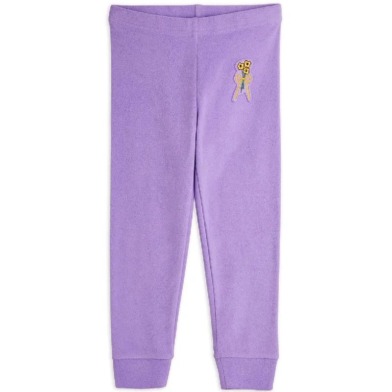 Light Fit Winter Flowers Micro Fleece Trousers by Mini Rodini