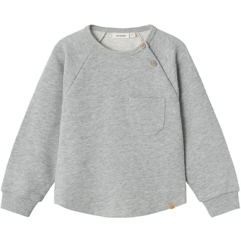 Stylish Fit Lil'Atelier Grey Melange Lander Sweatshirt