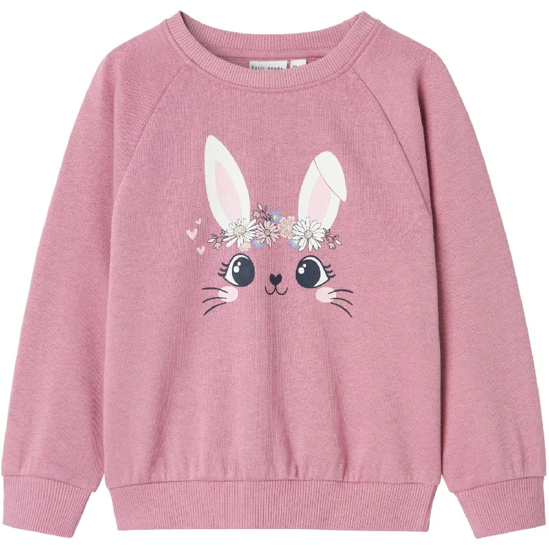 Relaxed Jackets Name It Mauve Orchid Bunny Venus Regular Sweatshirt
