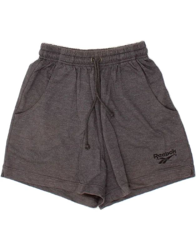 Casual Comfort Wear REEBOK Womens Sport Shorts UK 20 2XL Grey Cotton