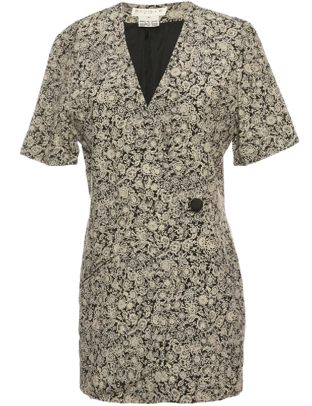 Casual Fit Wear Floral Jacket - L