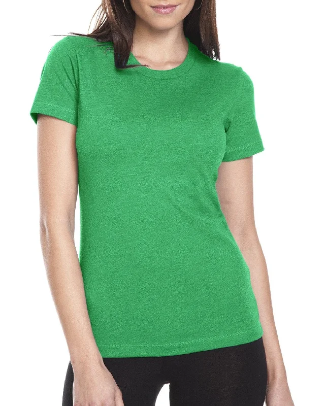 Trendy Looks Next Level Ladies CVC Crew Tee | Kelly Green