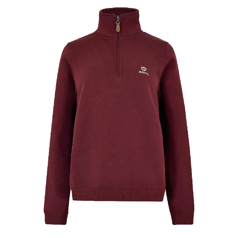 Soft Layers Dubarry Womens Castlemartyr Quarter Zip Ox Blood