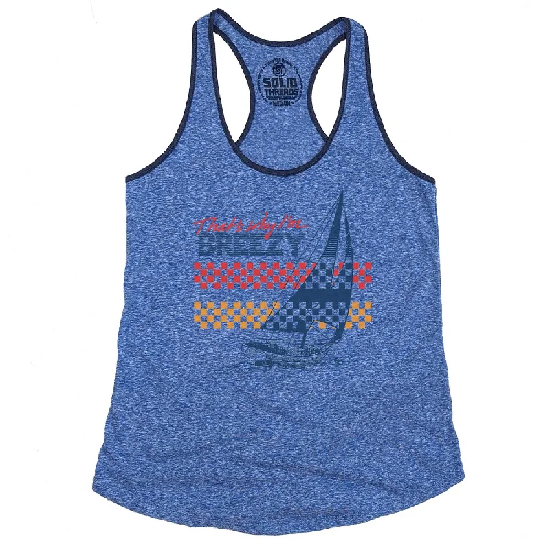 Soft Comfort Wear Women's That's Why I'm Breezy Ringer Tank Top