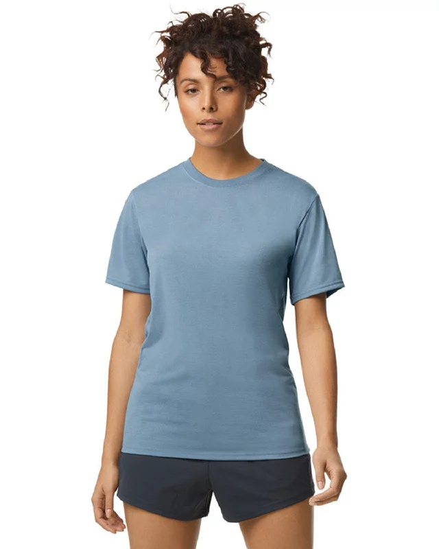 Comfy Chic Wear Gildan 4.5 oz. Performance T-Shirt | Stone Blue