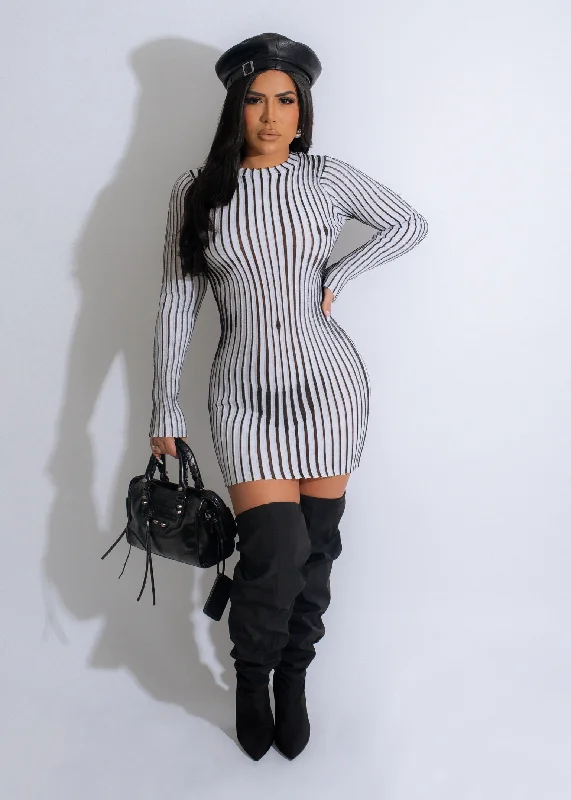 Light Layers Like My Body Knitted Mini Dress White
