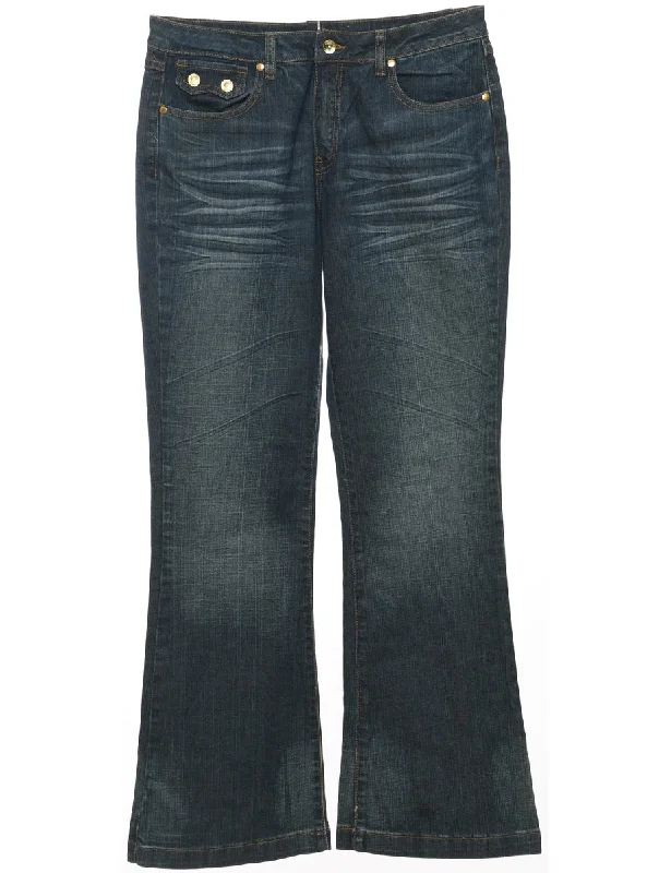 Casual Chic Looks Low Rise Flared Jeans - W32 L31