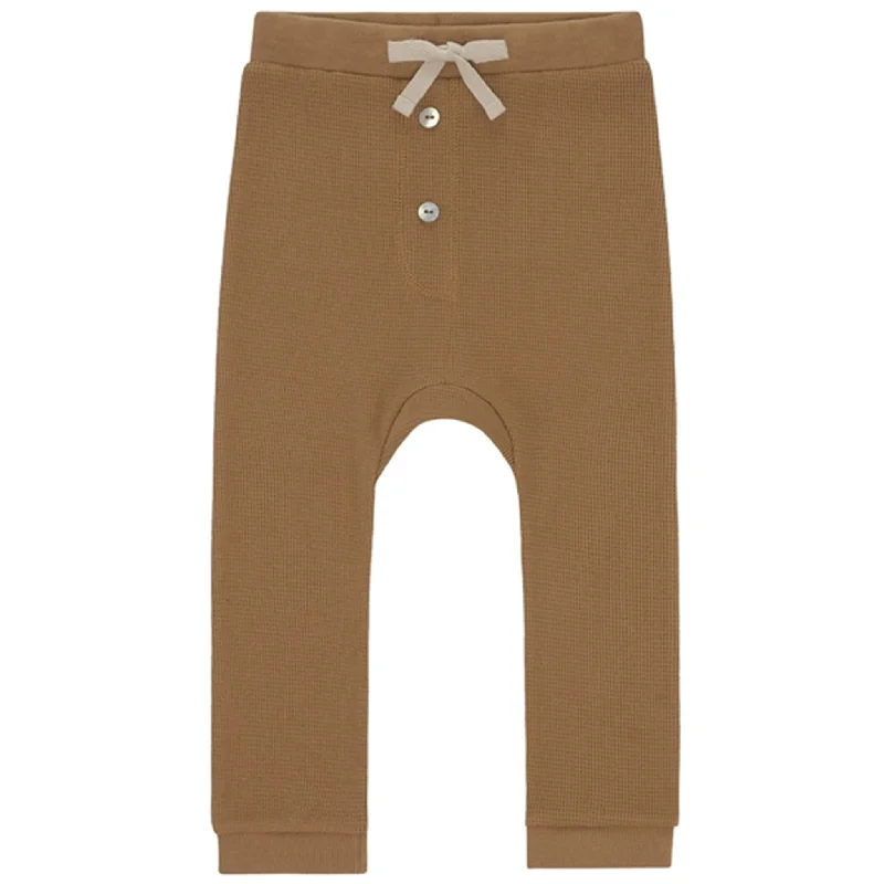 Modern Chic Monsieur Mini Baggy Leggings Waffle Sugar Brown