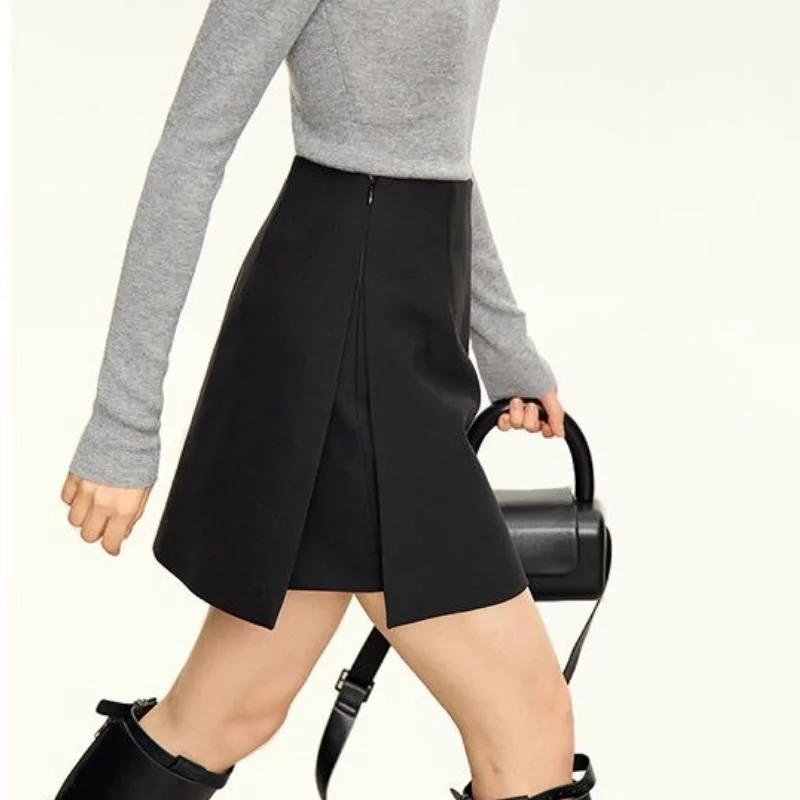 Timeless Style Autumn-Winter High Waist Casual Shorts Skirt
