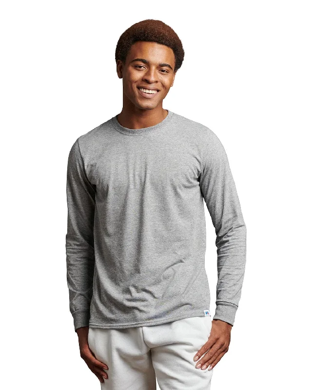 Comfy Dress Russell Athletic Unisex Essential Performance Long-Sleeve T-Shirt | Oxford