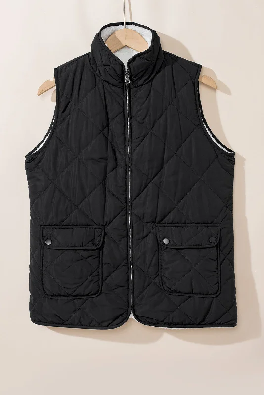 Stylish Fit Warm Padded Vest Jacket
