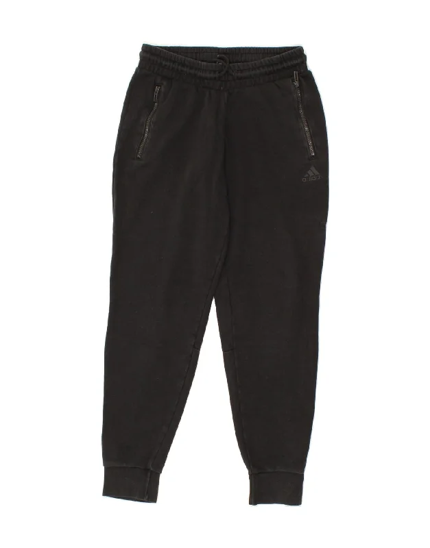 Stylish Jackets ADIDAS Womens Tracksuit Trousers Joggers UK 8/10 Small Black Cotton