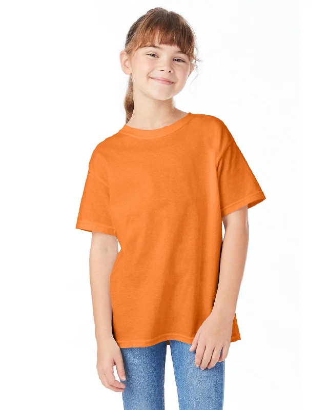 Cozy Essentials Wear Hanes Youth ComfortSoft T-Shirt | Tennessee Orange
