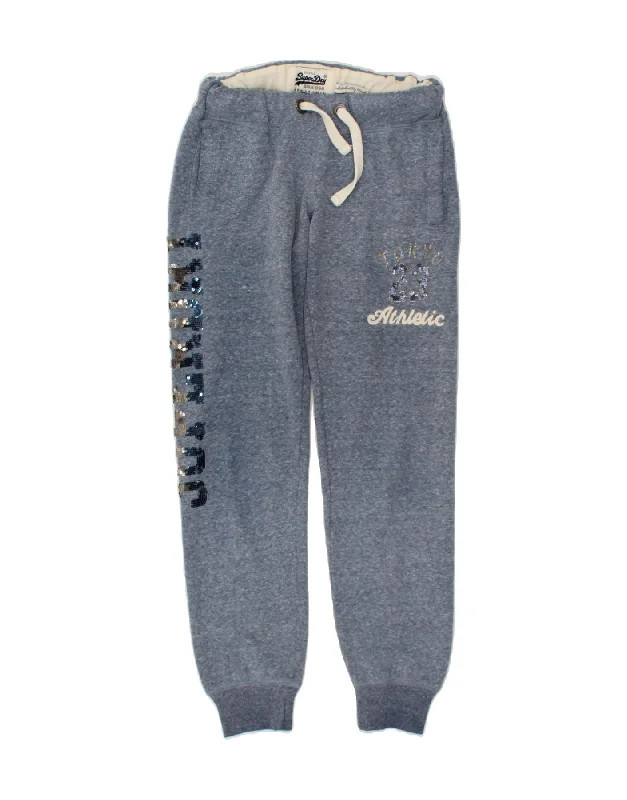 Easy Wear Chic SUPERDRY Womens Graphic Tracksuit Trousers Joggers UK 6 XS Blue Flecked Easy Wear Chic SUPERDRY Womens Graphic Tracksuit Trousers Joggers UK 6 XS Blue Flecked