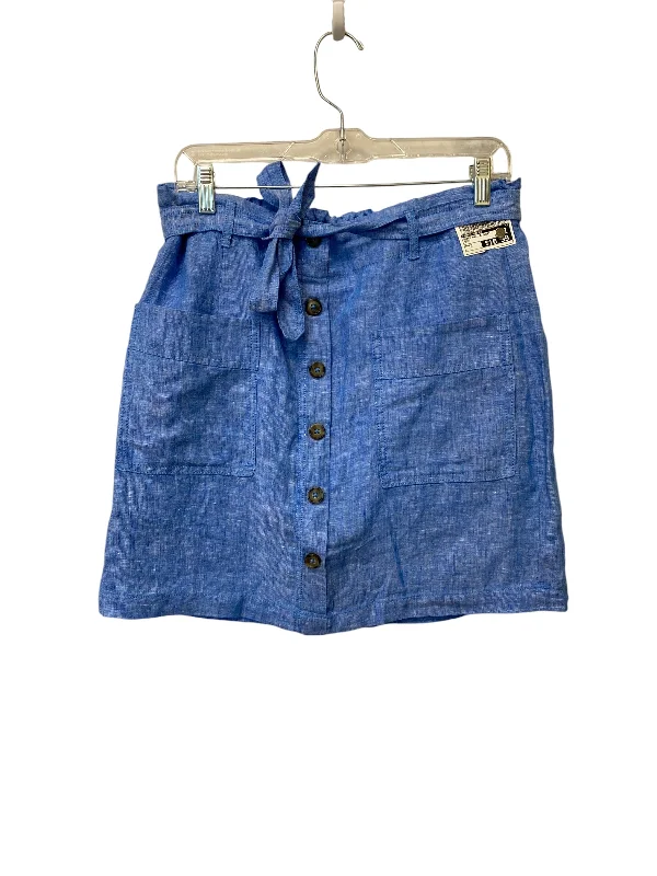 Chic Comfort Wear Skirt Mini & Short By Jones And Co In Blue, Size: M