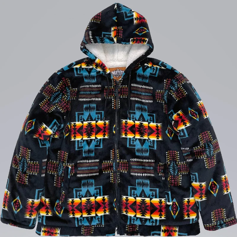 Modern Chic Navito Adult Southwest Plush Sherpa Jacket