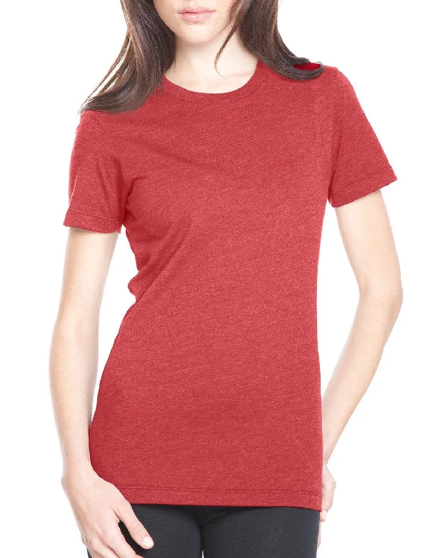 Soft Comfort Next Level Ladies CVC Crew Tee | Cardinal