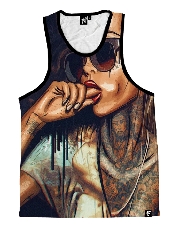 Comfy Dress Mischief Chick Unisex Tank Top