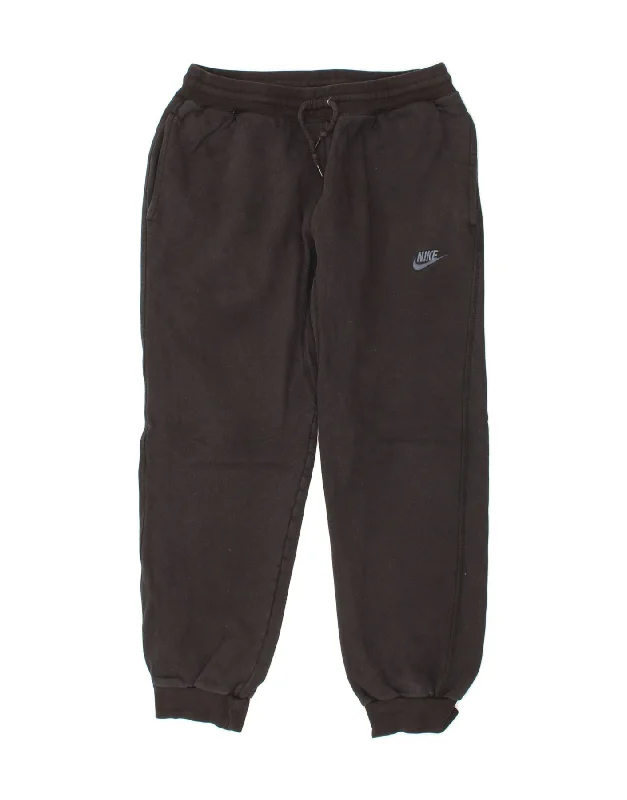 Trendy Looks NIKE Womens Tracksuit Trousers Joggers Medium Black Cotton