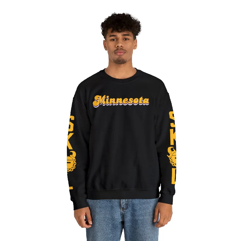 Relaxed Tops Unisex Heavy Blend™ Crewneck - Minnesota (Retro) + The Original (Sleeves)