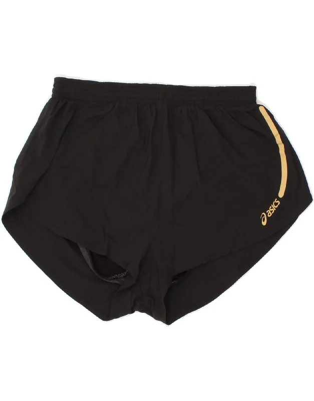 Soft Trends ASICS Womens Sport Shorts UK 18 XL Black Polyamide