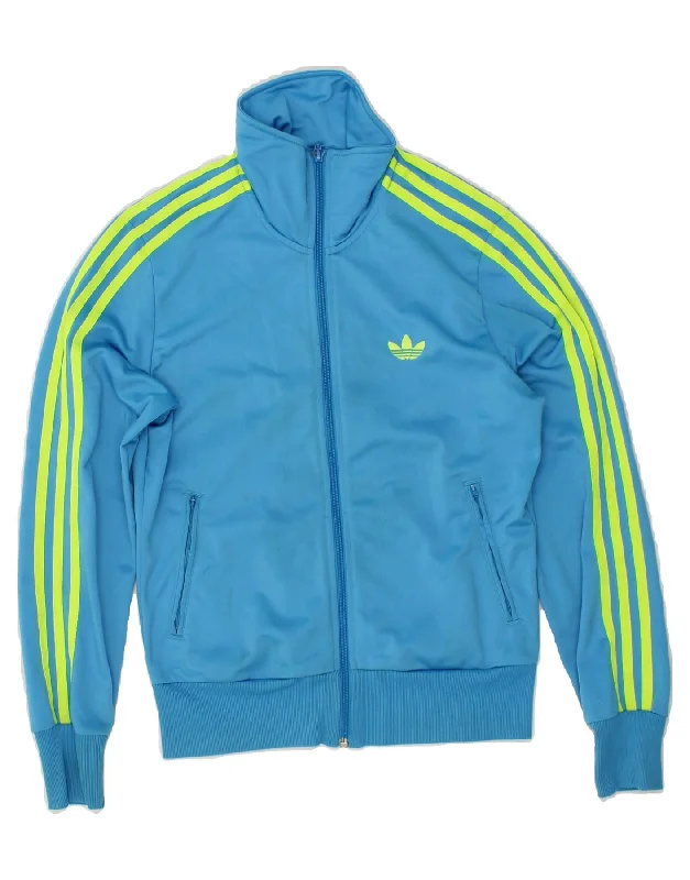Soft Fabric Looks ADIDAS Womens Graphic Tracksuit Top Jacket UK 12 Medium Blue Polyester Soft Fabric Looks ADIDAS Womens Graphic Tracksuit Top Jacket UK 12 Medium Blue Polyester