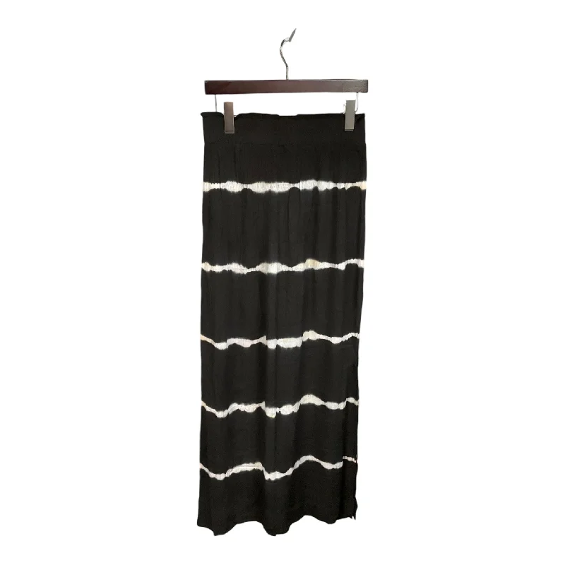 Stylish Fit Skirt Maxi By Mudpie In Black & White, Size: M