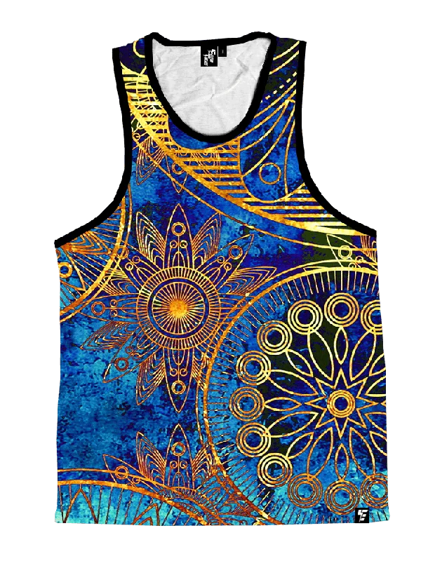 Soft Textures Gold BOHO Unisex Tank Top