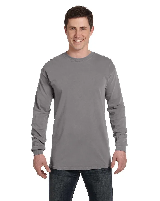 Cozy Fashion Trends Comfort Colors Garment-Dyed Long Sleeve T-Shirt | Grey