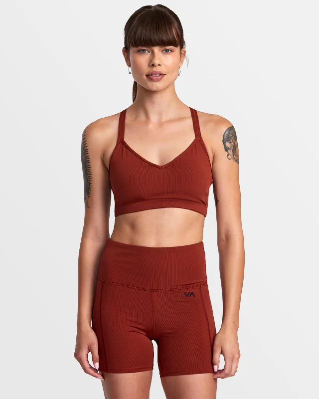 Casual Comfort Wear Pocket Bike Shorts - Red Brick