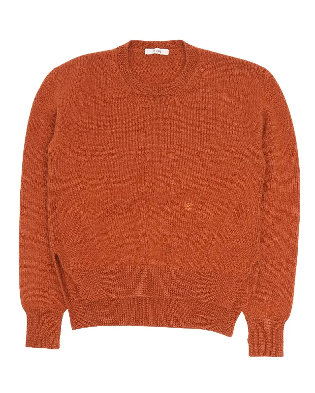 Cozy Fashion Trends Cashmere Embroidered Monogram Sweater
