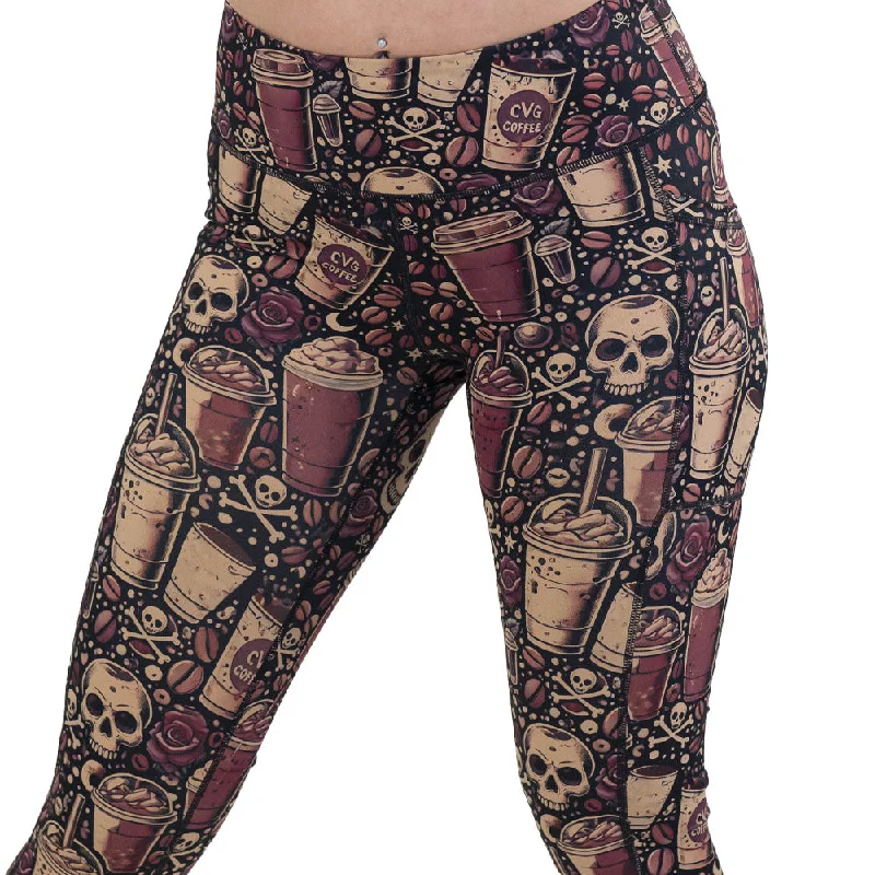 Trendy Layers Caffeine Queen Leggings