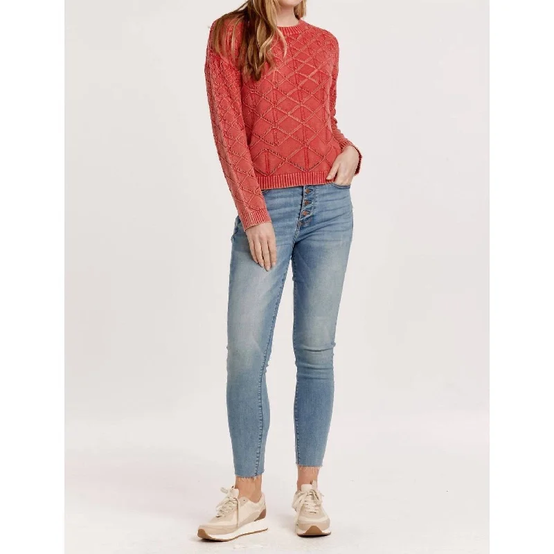 Modern Chic Another Love - Cosette Acid Wash Sweater