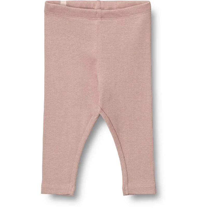 Cozy Fashion Trends Wheat Rose Rib Leggings