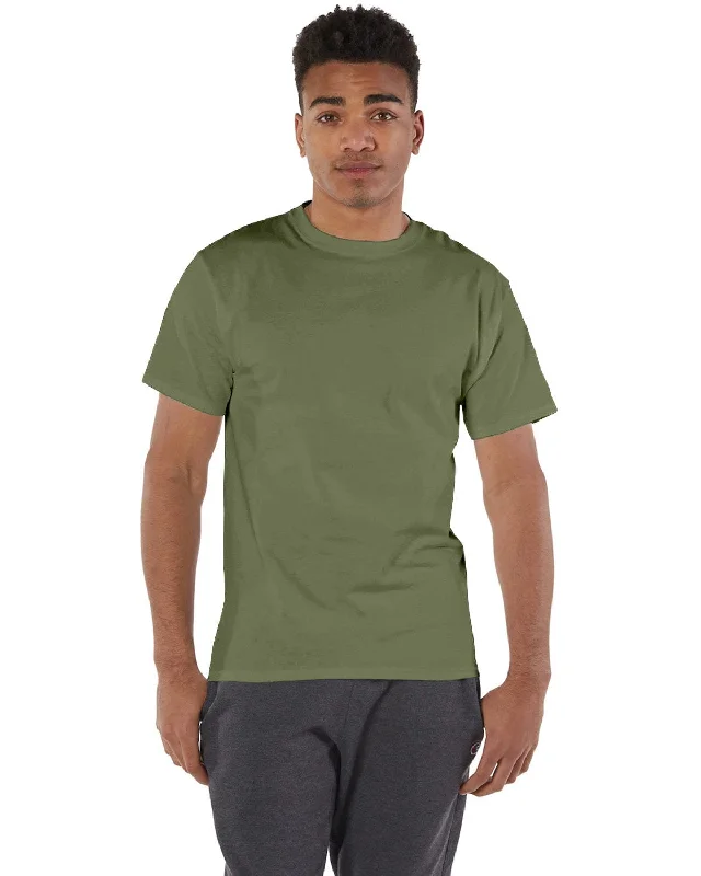 Casual Comfort Wear Champion Cotton T-Shirt | Fresh Olive