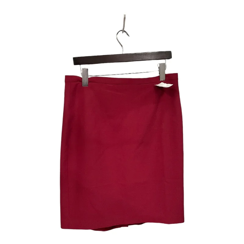 Fashionable Comfort Skirt Midi By Anne Klein In Red, Size: 10