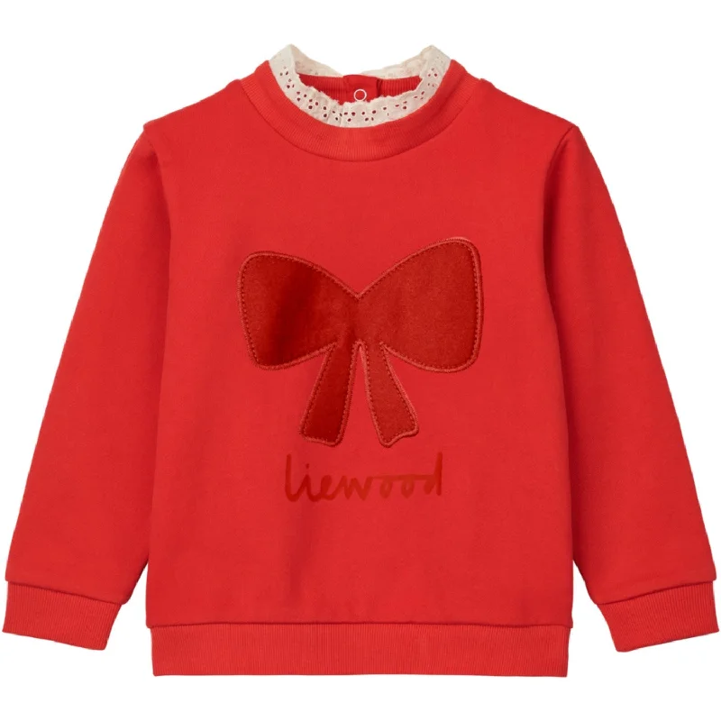 Soft Knitwear LieWood Holiday Bow Dark Red / Apple Red Rakel Sweaters