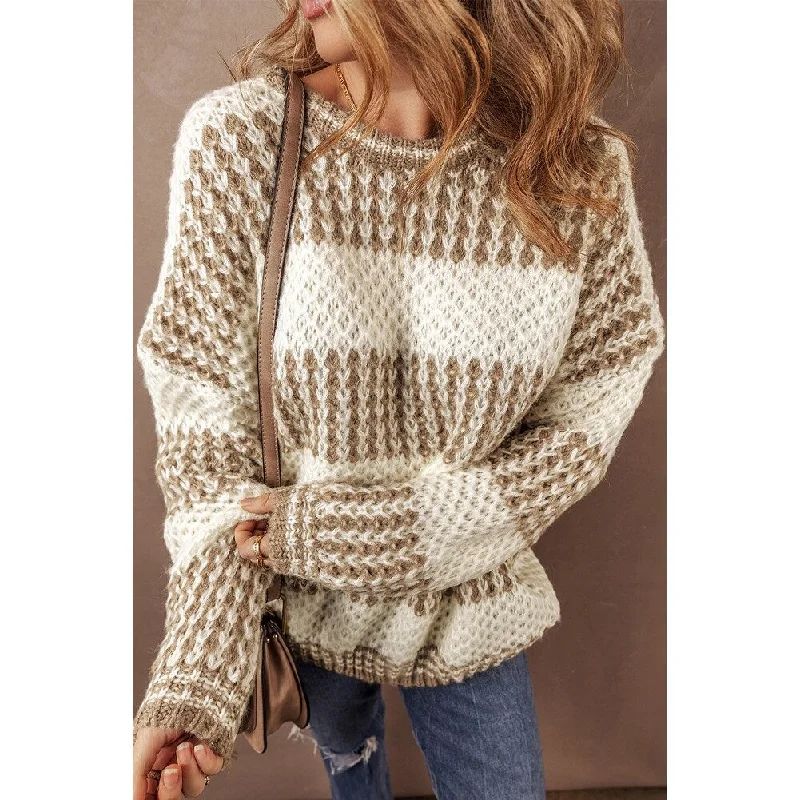 Cozy Chic Wear Saylor Round Neck Loose Sweater