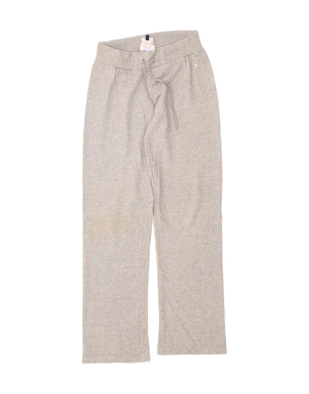 Simple Chic CHAMPION Womens Tracksuit Trousers UK 10 Small Grey Cotton