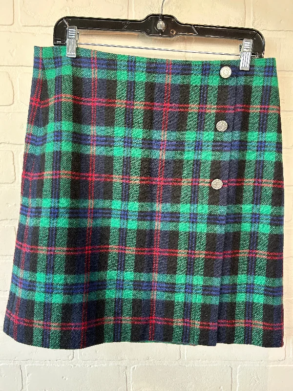 Timeless Outfits Skirt Mini & Short By Talbots In Black & Green, Size: 10
