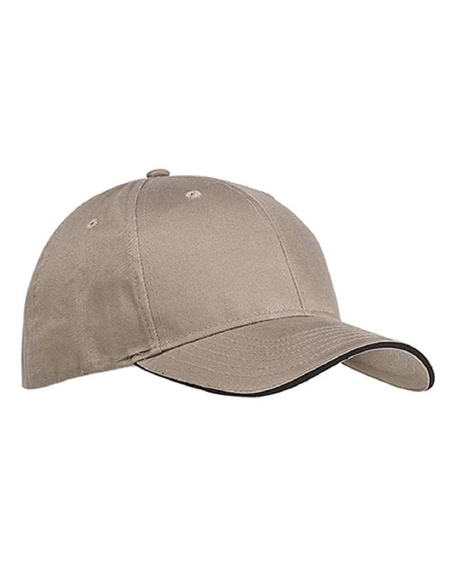 Trendy Dresses Big Accessories Sandwich Bill Baseball Cap | Khaki/ Black