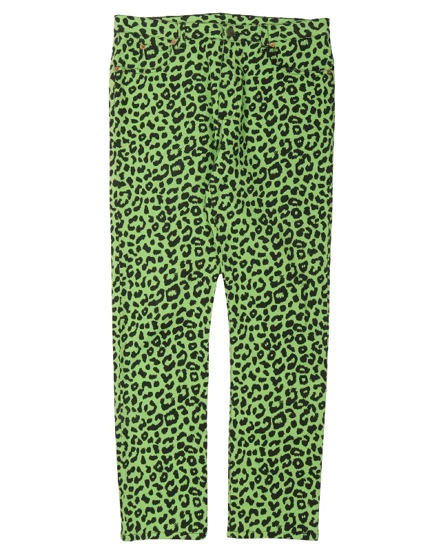 Comfy Layers Leopard Print Jeans