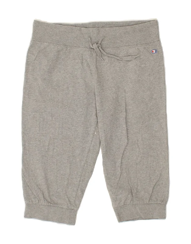 Relaxed Tops CHAMPION Womens Bermuda Sport Shorts UK 10 Small Grey Cotton