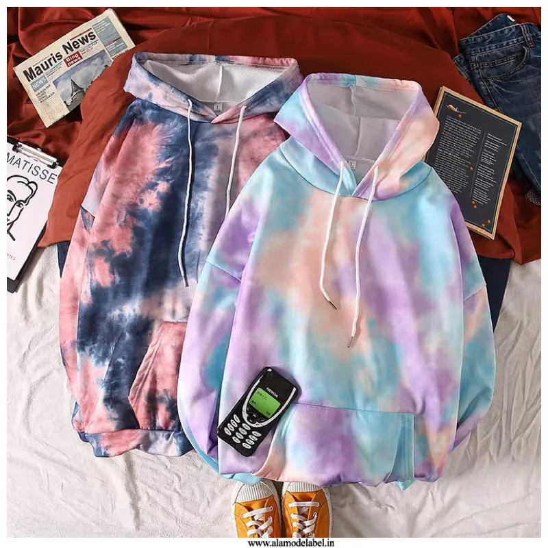 Sporty Wear Colossal Tie and Dye Hoodie
